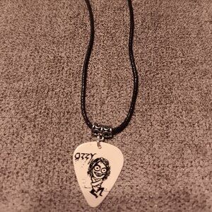 OZZY OSBOURNE STRAIT JACKET GUITAR PICK NECKLACE